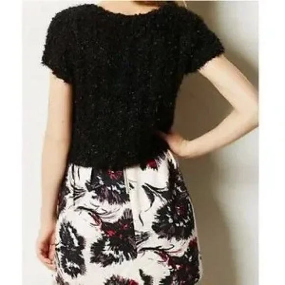 Anthro Knitted & Knotted Eyelash Button Cardigan - Picture 3 of 7